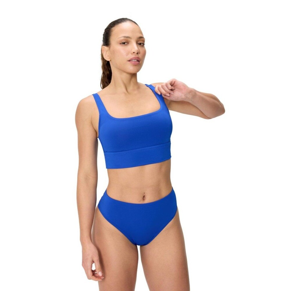 Speedo Women's Swimsuit Bikini Top Essentials with Removable Cups Soft Fabric S